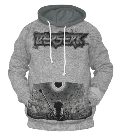 Berserk Hoodie Grey Rage