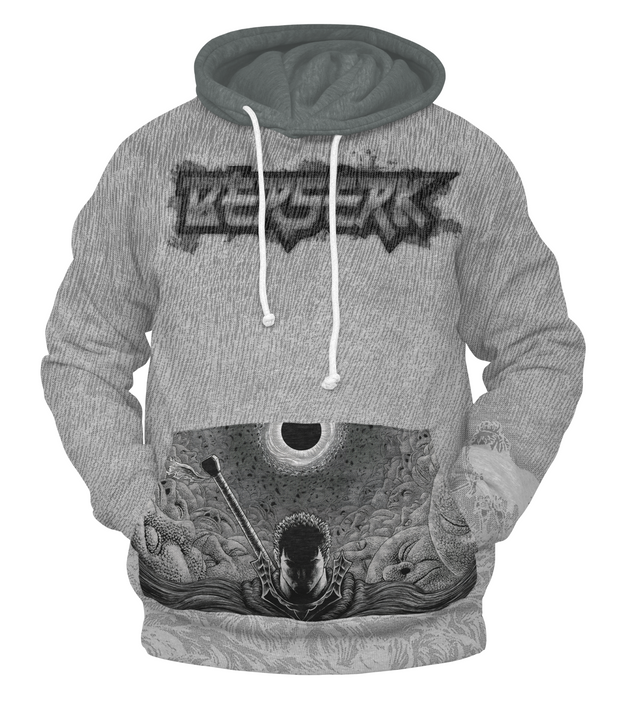 Berserk Hoodie Grey Rage